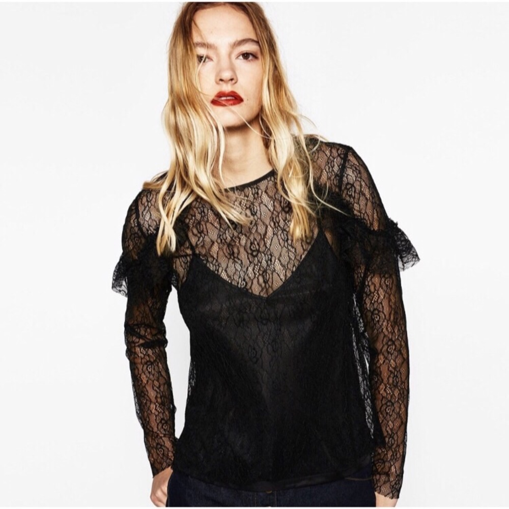 Black Lace Top
